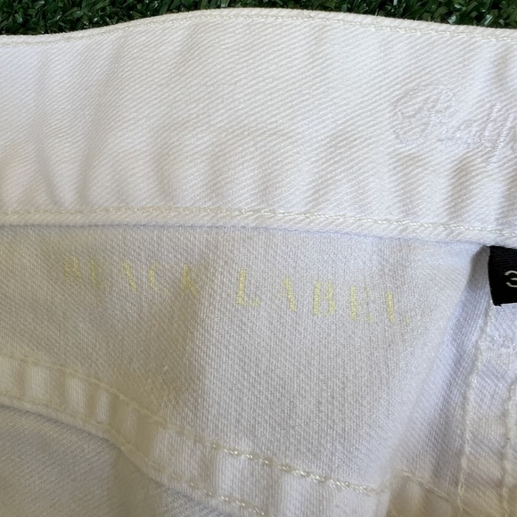 VTG Ralph Lauren Jeans Womens 32x31 White Black Label Flared USA Gold Pony Y2K - Picture 10 of 16